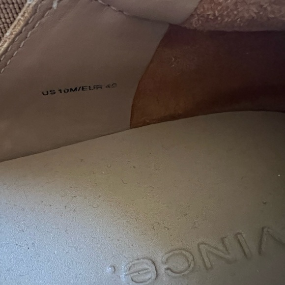 VINCE. - Leather snakeskin platform slip on shoes women’s size 10 - Picture 9 of 11